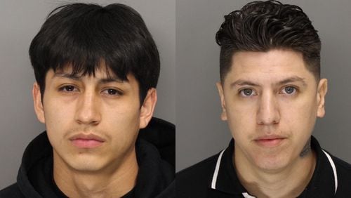 George Cambi, left, and Xavier Flores are charged in connection with a fatal accident that killed two fathers April 7 in Cobb County.