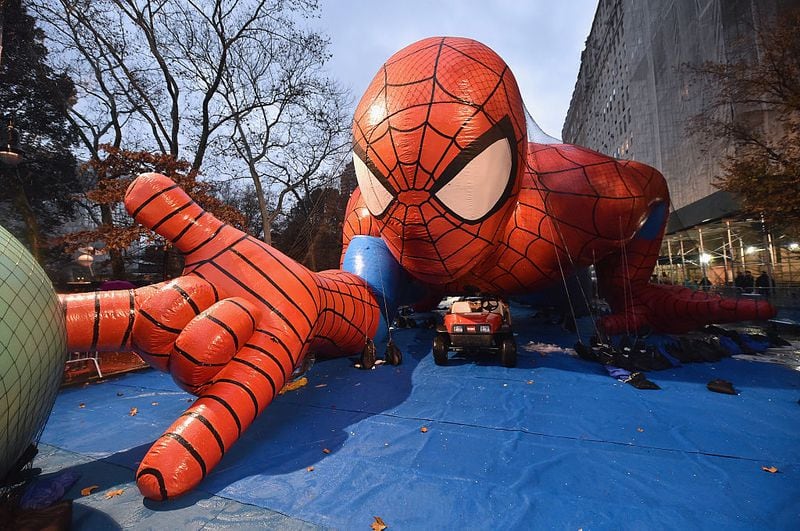 Spider-Man at the Macy's Thanksgiving Day parade in New York.