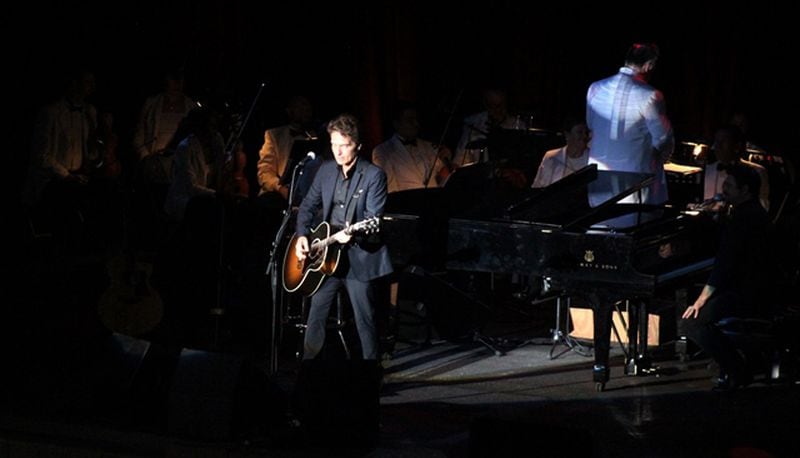  The Atlanta Pops provided a layer of lushness to Marx's songs. Photo: Melissa Ruggieri/AJC