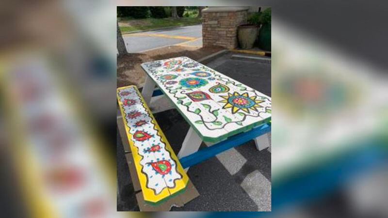 The City of Dunwoody launched a self-guided tour for 25 painted picnic tables across the city.