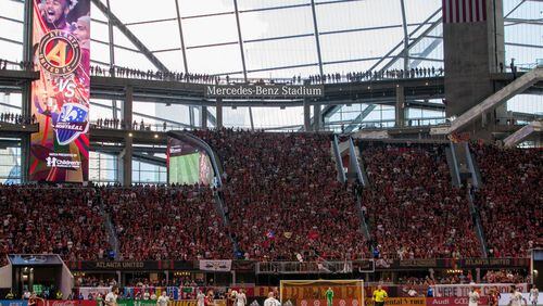 Atlanta United takes on Montreal Impact during the first half of a MLS soccer game at Mercedes-Benz Stadium, Sunday, Sept. 24, 2017, in Atlanta.  BRANDEN CAMP/SPECIAL