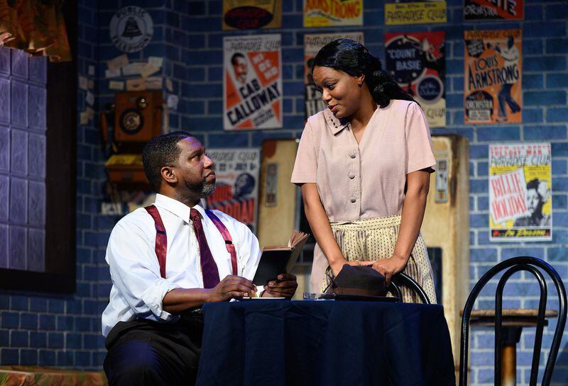True Colors Theatre’s drama “Paradise Blue” co-stars Keith Arthur Bolden and Cynthia D. Barker. CONTRIBUTED BY GREG MOONEY