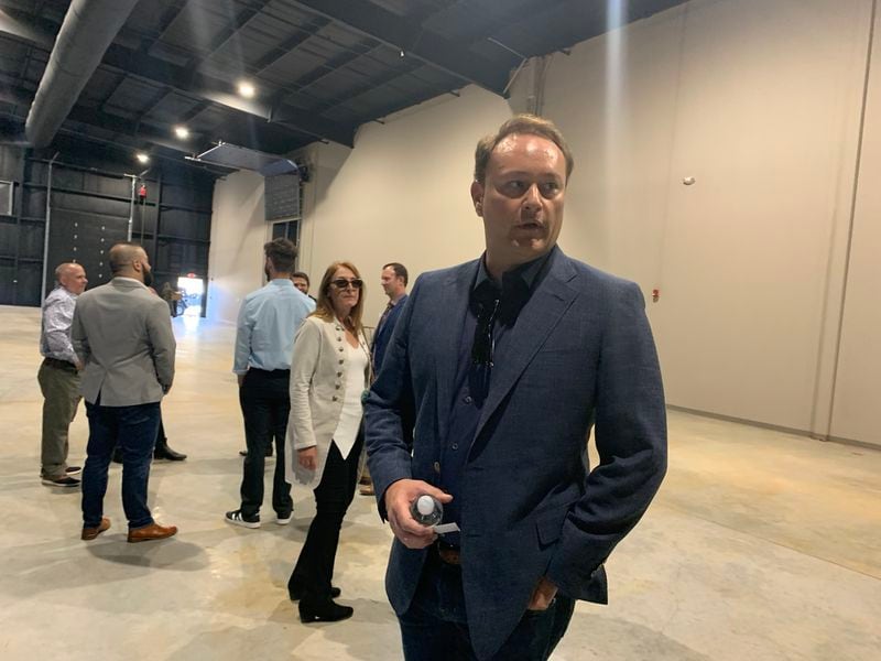 Joel Harber owns Athena Studios in Atlanta, which opened in early 2023. It now has its first film production in early 2024. This photo was taken at an opening party Nov. 4, 2022. RODNEY HO/rho@ajc.com