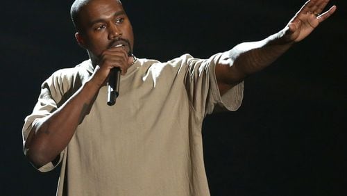 Kanye West performs Sept. 12 at Philips Arena. Matt Sayles/Invision/AP, File