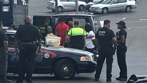 Police said 11 men have been arrested on drug and gang-related charges at The Mall West End.