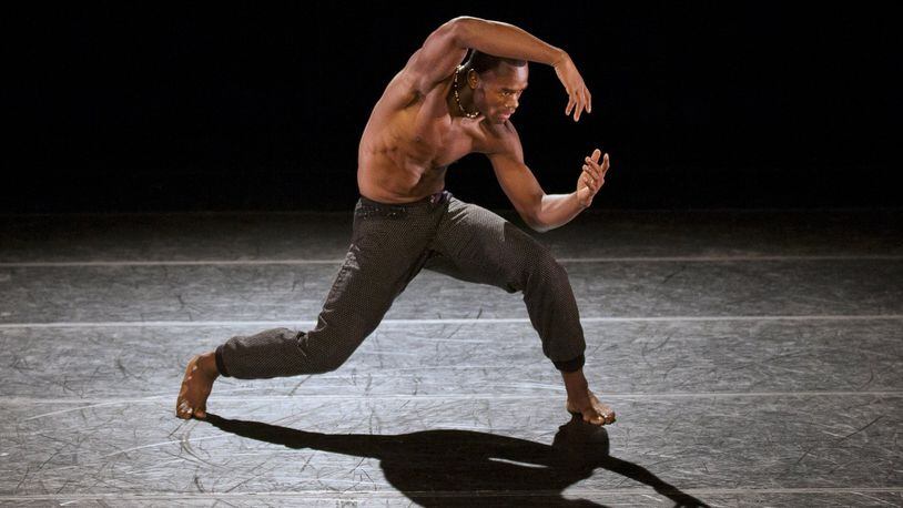 Jamar Roberts performs in Aszure Barton’s “Lift,” one of nine dances Alvin Ailey American Dance Theater will perform in mixed programs when it returns to the Fox Theatre in Atlanta for programs Feb. 13-16. CONTRIBUTED BY PAUL KOLNIK